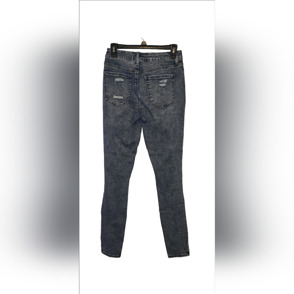 ✨ SO Ultimate High-Rise Distressed Jeggings - Blue Wash 7long - Picture 2 of 4